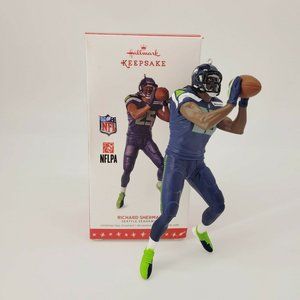 Richard Sherman 2016 Hallmark Keepsake Ornament NFL Football Seattle Seahawks